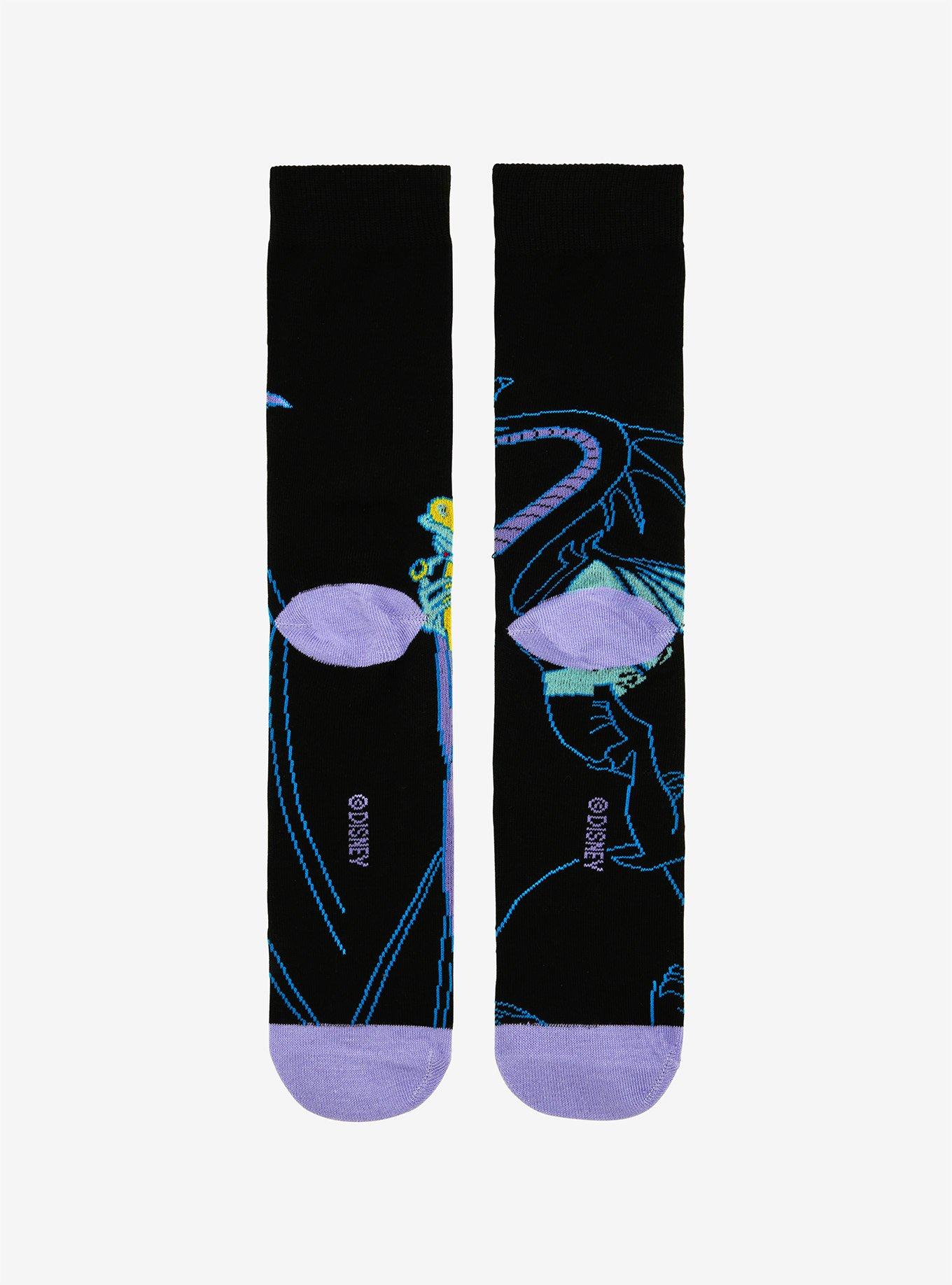 Disney Villains Maleficent & Dragon Crew Socks - BoxLunch Exclusive, , alternate