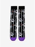 Disney The Nightmare Before Christmas Jack and Zero Striped Crew Socks - BoxLunch Exclusive, , alternate