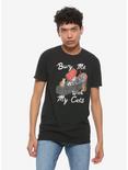 Bury Me With My Cats T-Shirt By Hillary White, BLACK, alternate