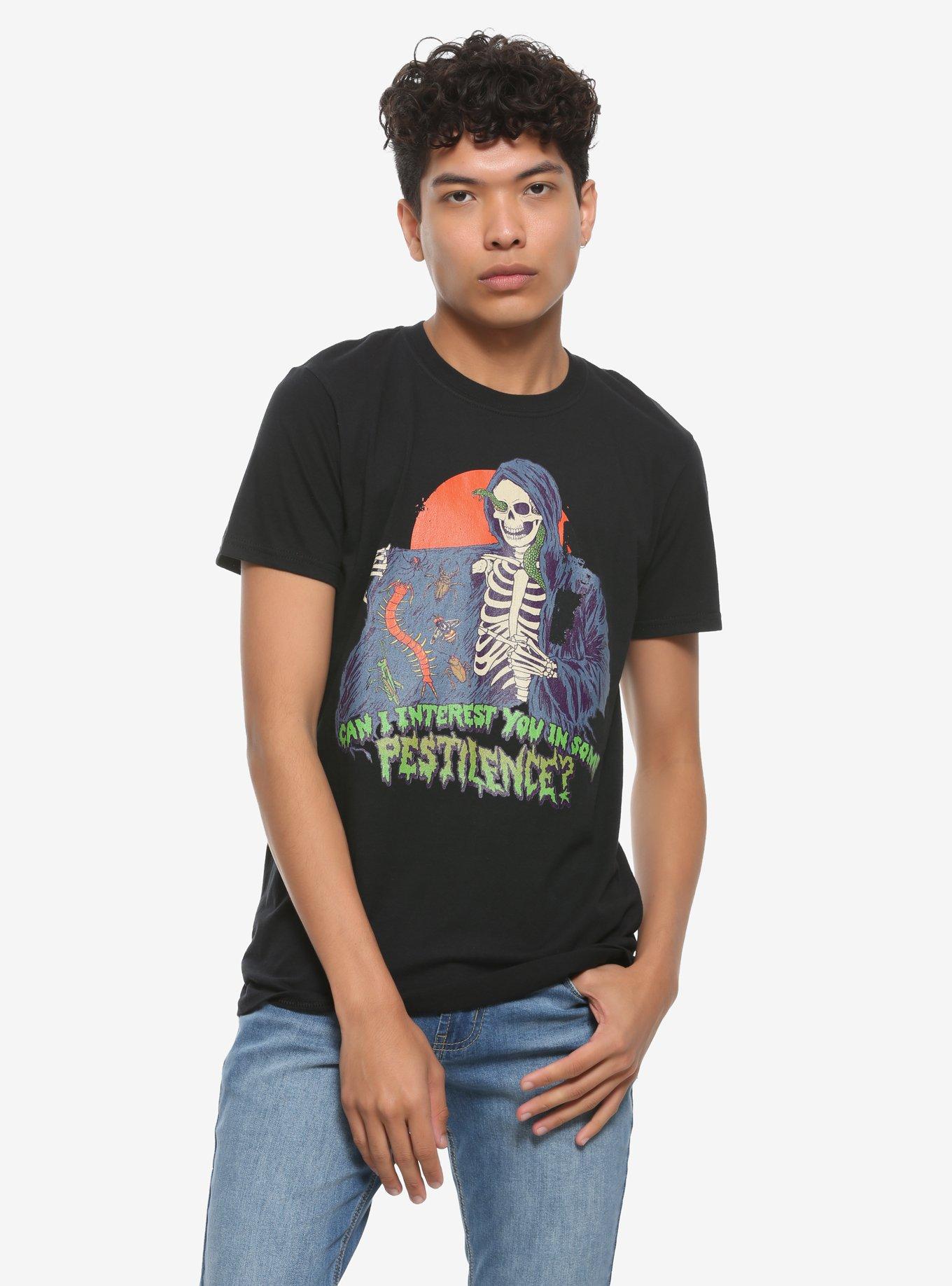 Pestilence T-Shirt By Hillary White, BLACK, alternate