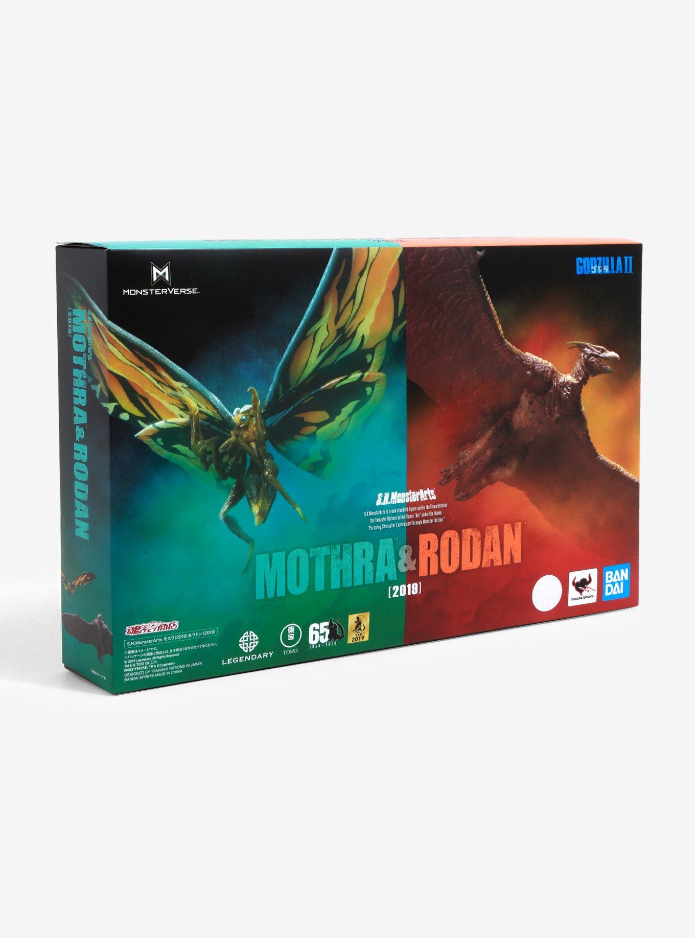 Bandai Spirits Godzilla: King of the Monsters S.H.MonsterArts Mothra & Rodan Collectible Figure Set, , alternate