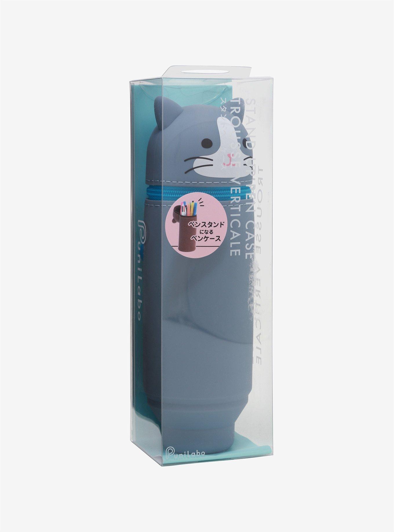 Grey Cat Stand-Up Pencil Case, , alternate