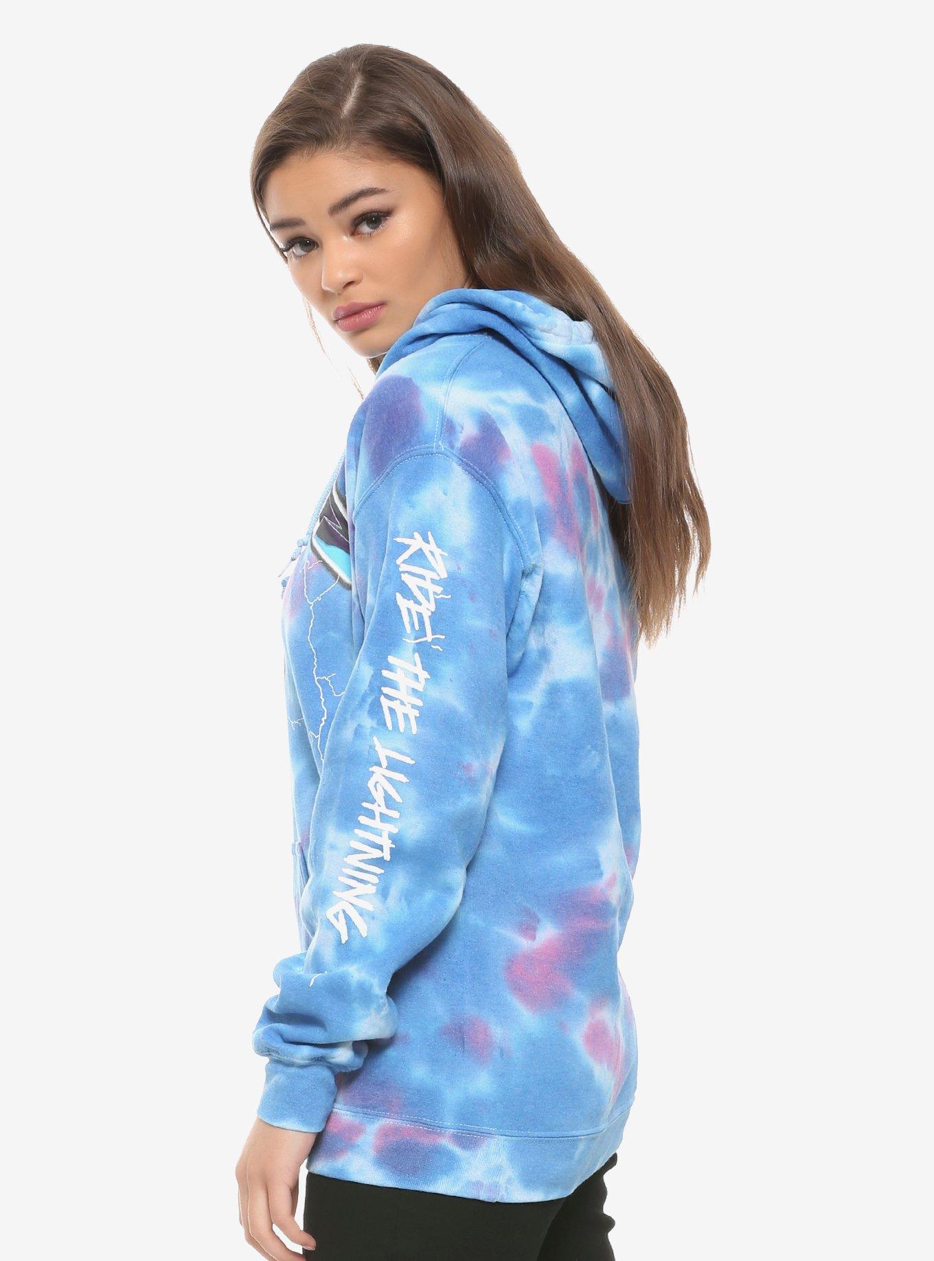 Metallica Ride The Lightning Tie-Dye Girls Hoodie, MULTI, alternate