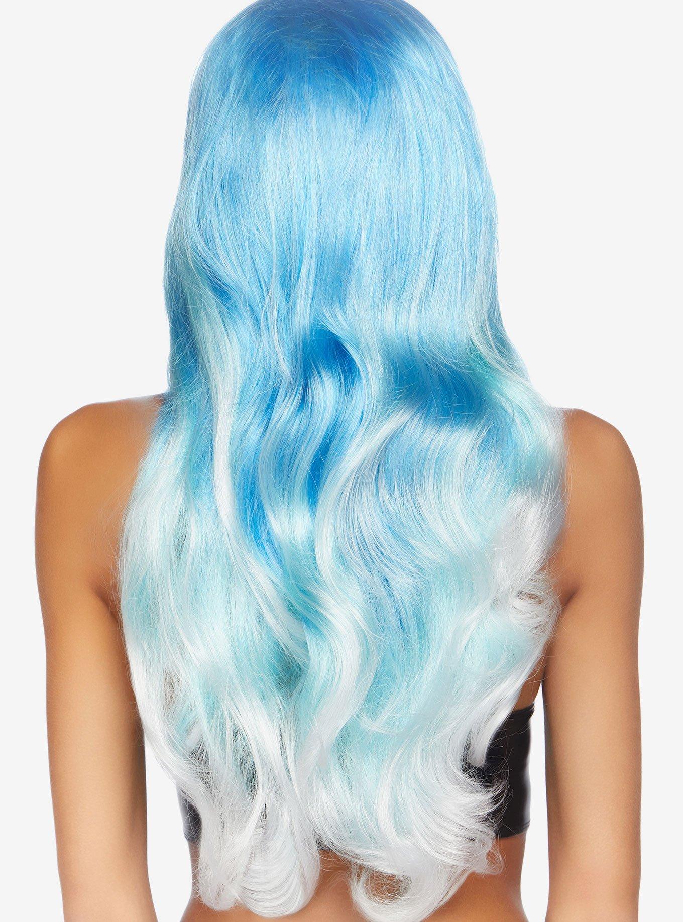 Blue Mermaid Ombre Wig, , alternate