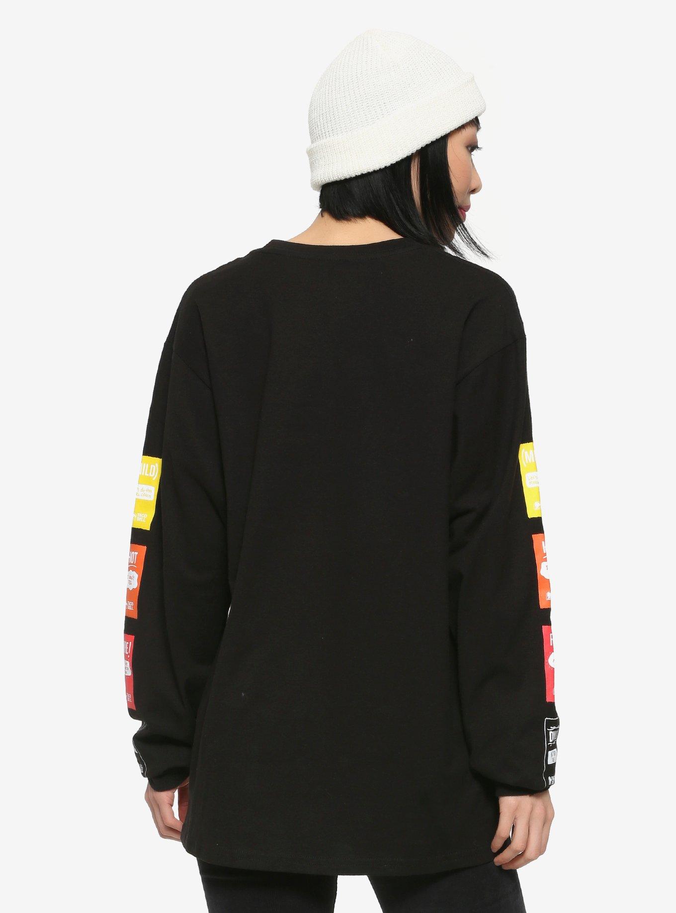 Taco Bell Feeling Spicy Women's Long Sleeve T-Shirt - BoxLunch Exclusive, BLACK, alternate
