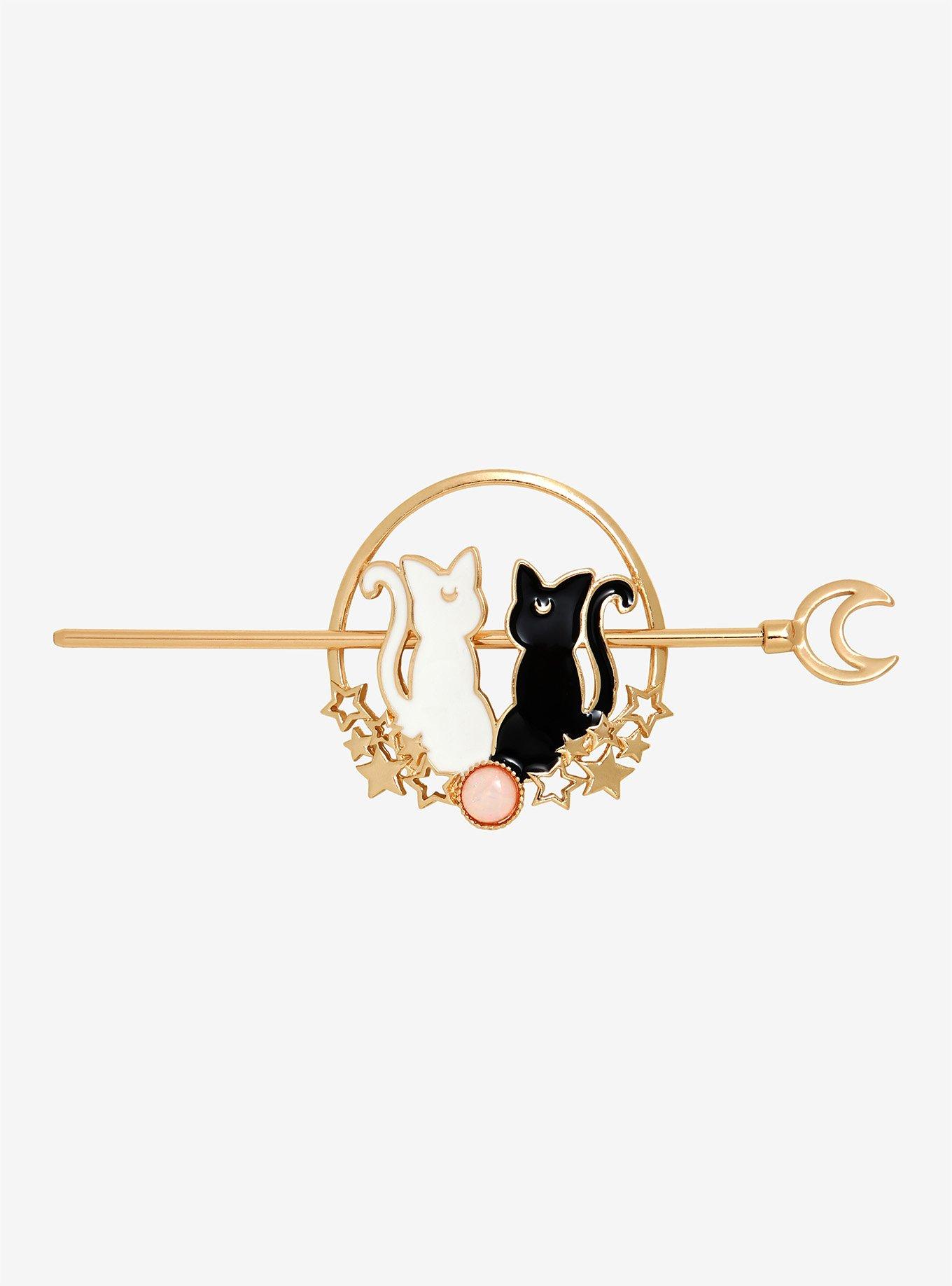 Sailor Moon Luna & Artemis Bun Pin, , alternate