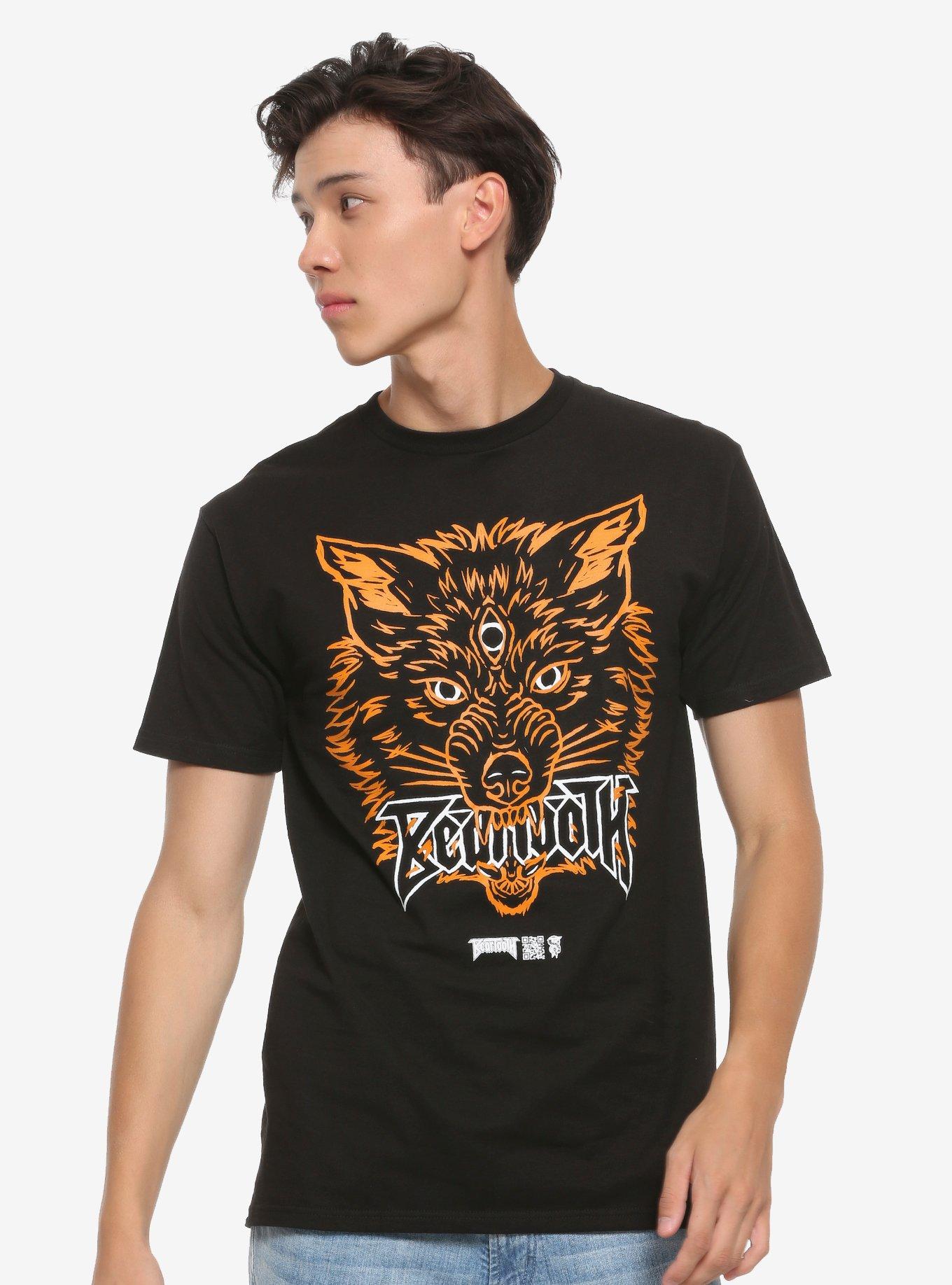 Beartooth 3-Eyed Wolf T-Shirt, BLACK, alternate