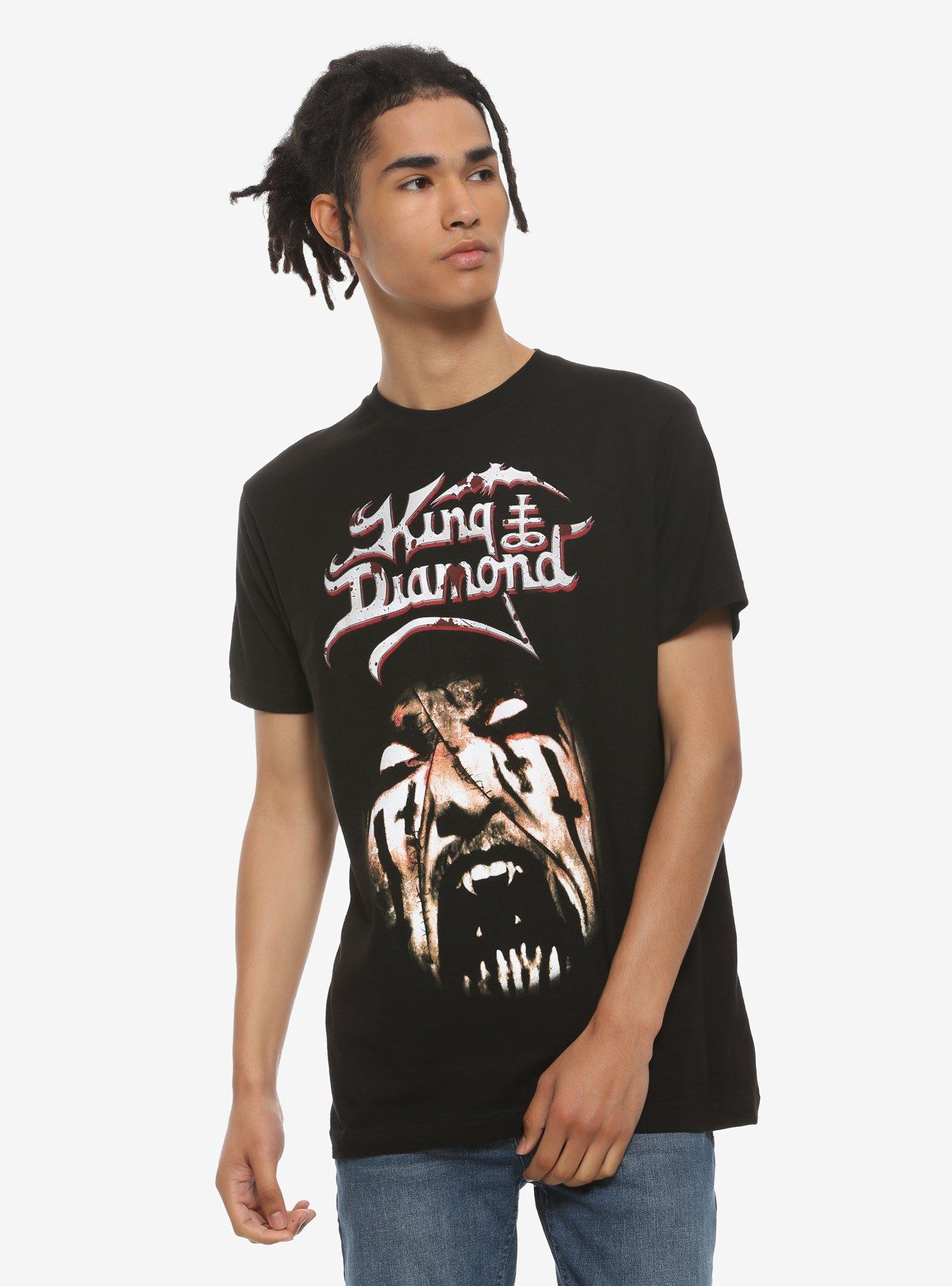 King Diamond Vampire Portrait T-Shirt, BLACK, alternate