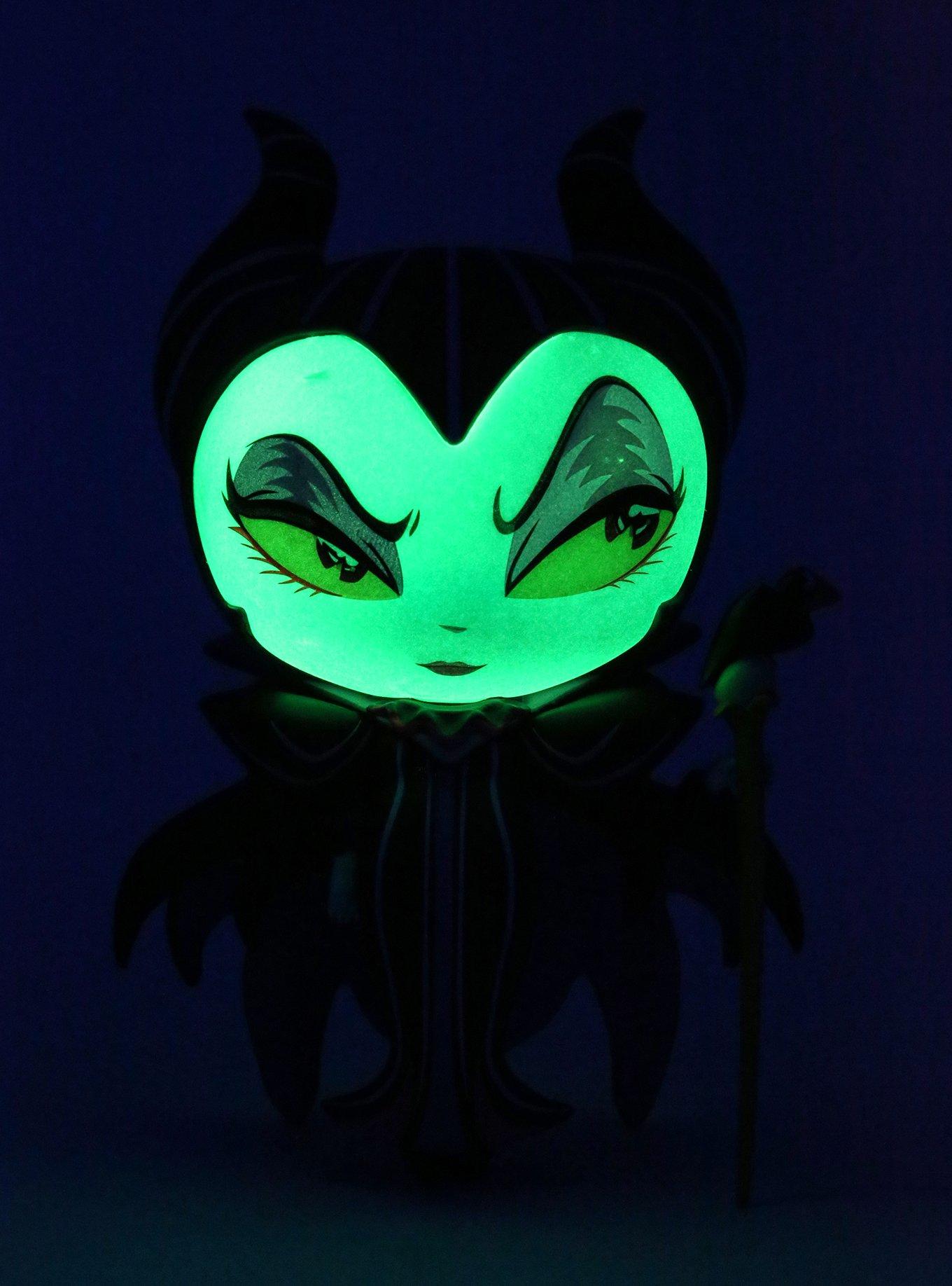 Disney The World Of Miss Mindy Sleeping Beauty Maleficent Glow-In-The-Dark Vinyl Figure Hot Topic Exclusive, , alternate