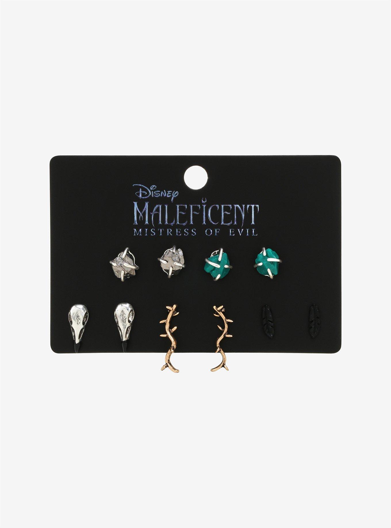 Disney Maleficent: Mistress Of Evil Stud Earring Set, , alternate