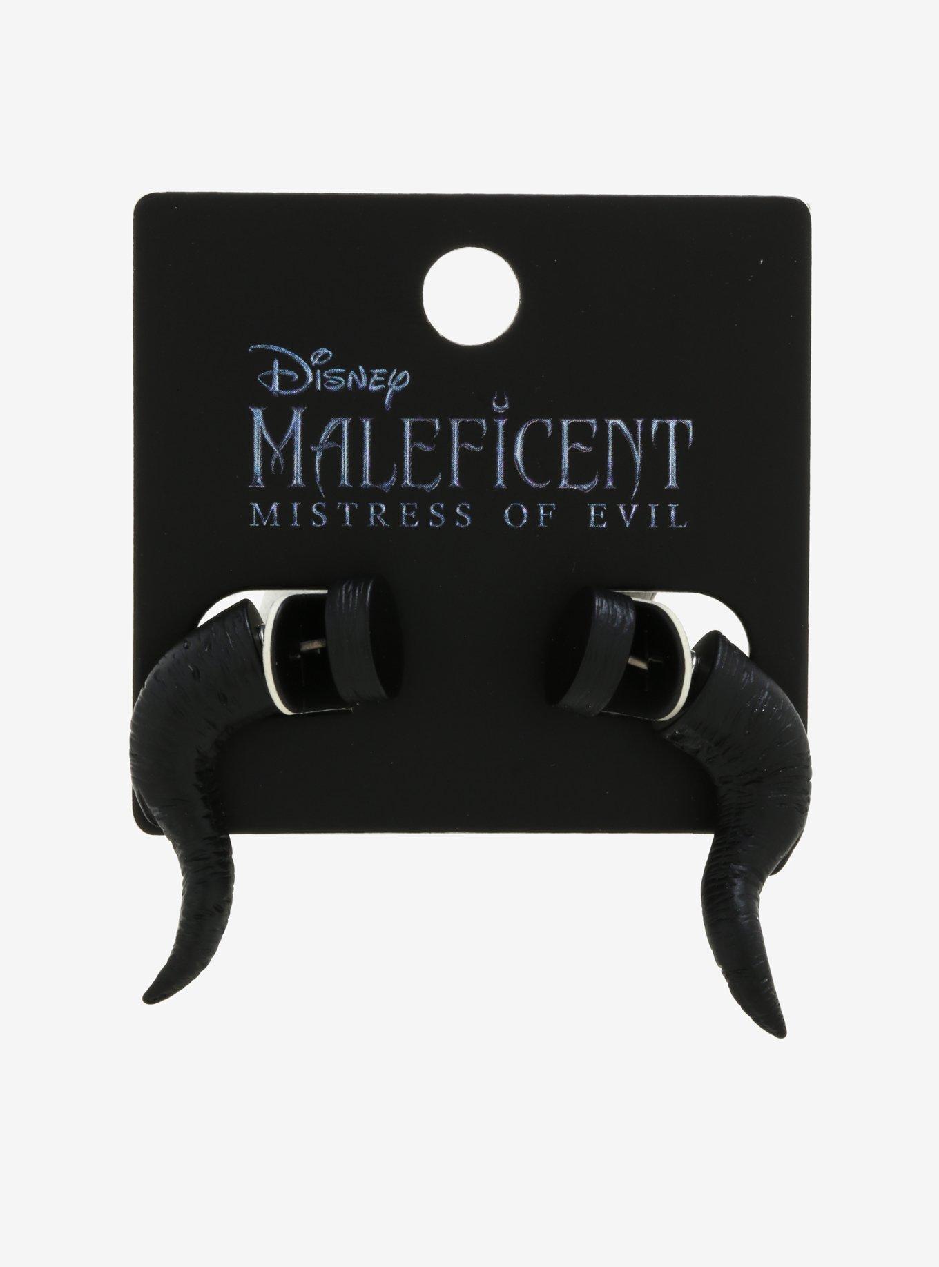 Disney Maleficent: Mistress Of Evil Horn Faux Tunnel Earrings, , alternate