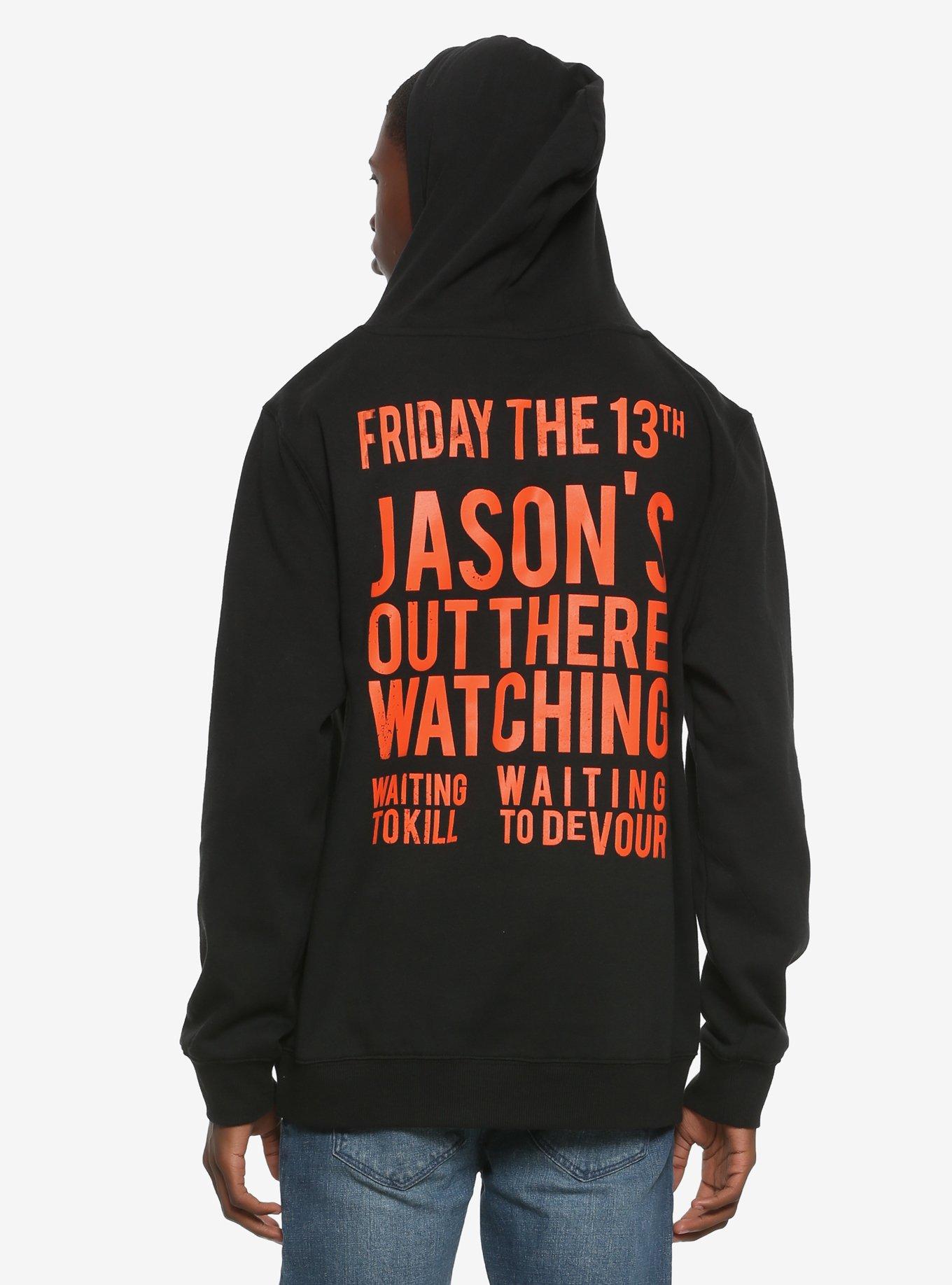 Friday The 13th Jason's Waiting Hoodie, RED, alternate