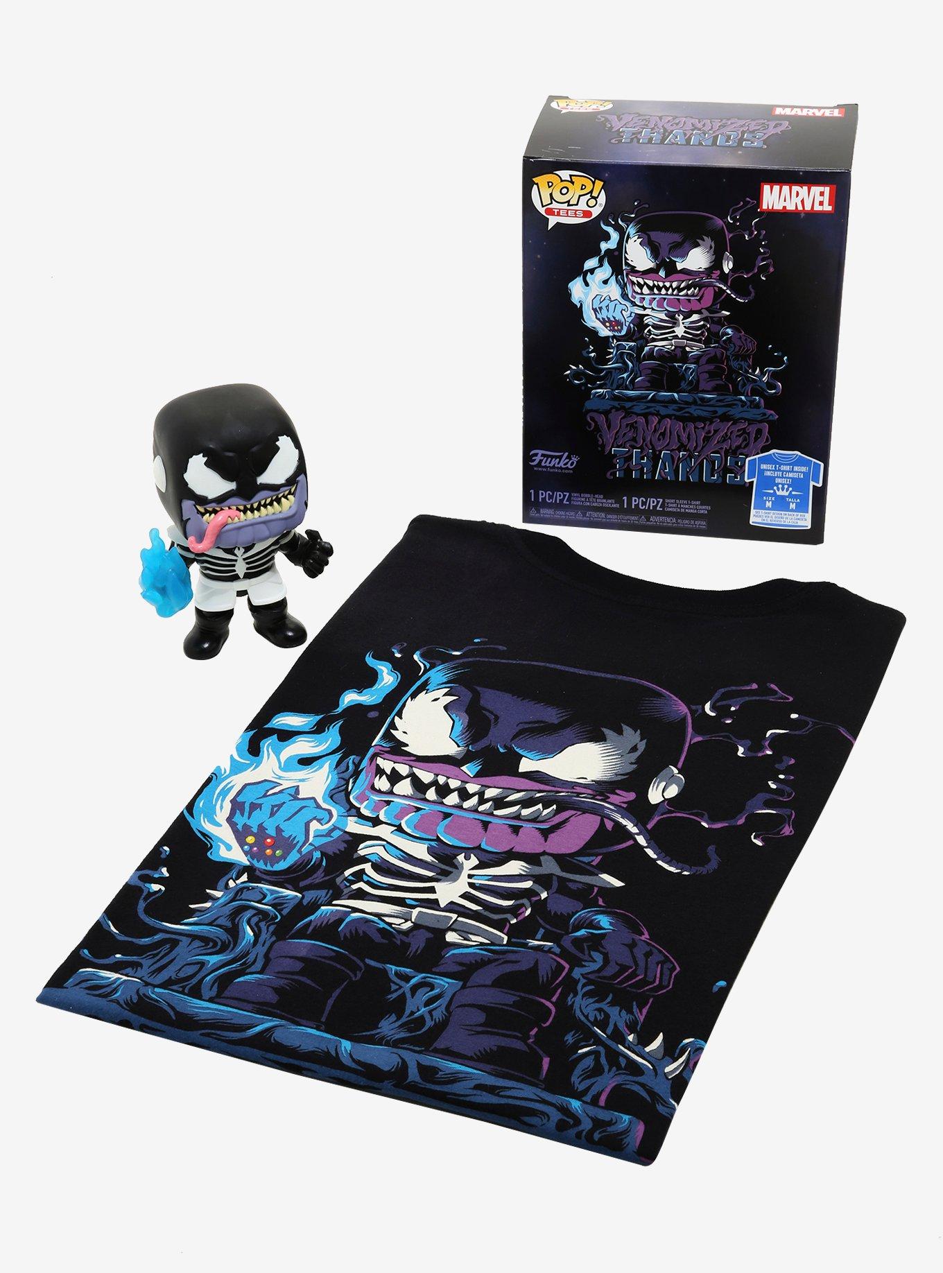 Funko Pop! Tees Marvel Venomized Thanos T-Shirt & Glow-in-the-Dark Vinyl Bobble-Head Box Set - BoxLunch Exclusive, MULTI, alternate