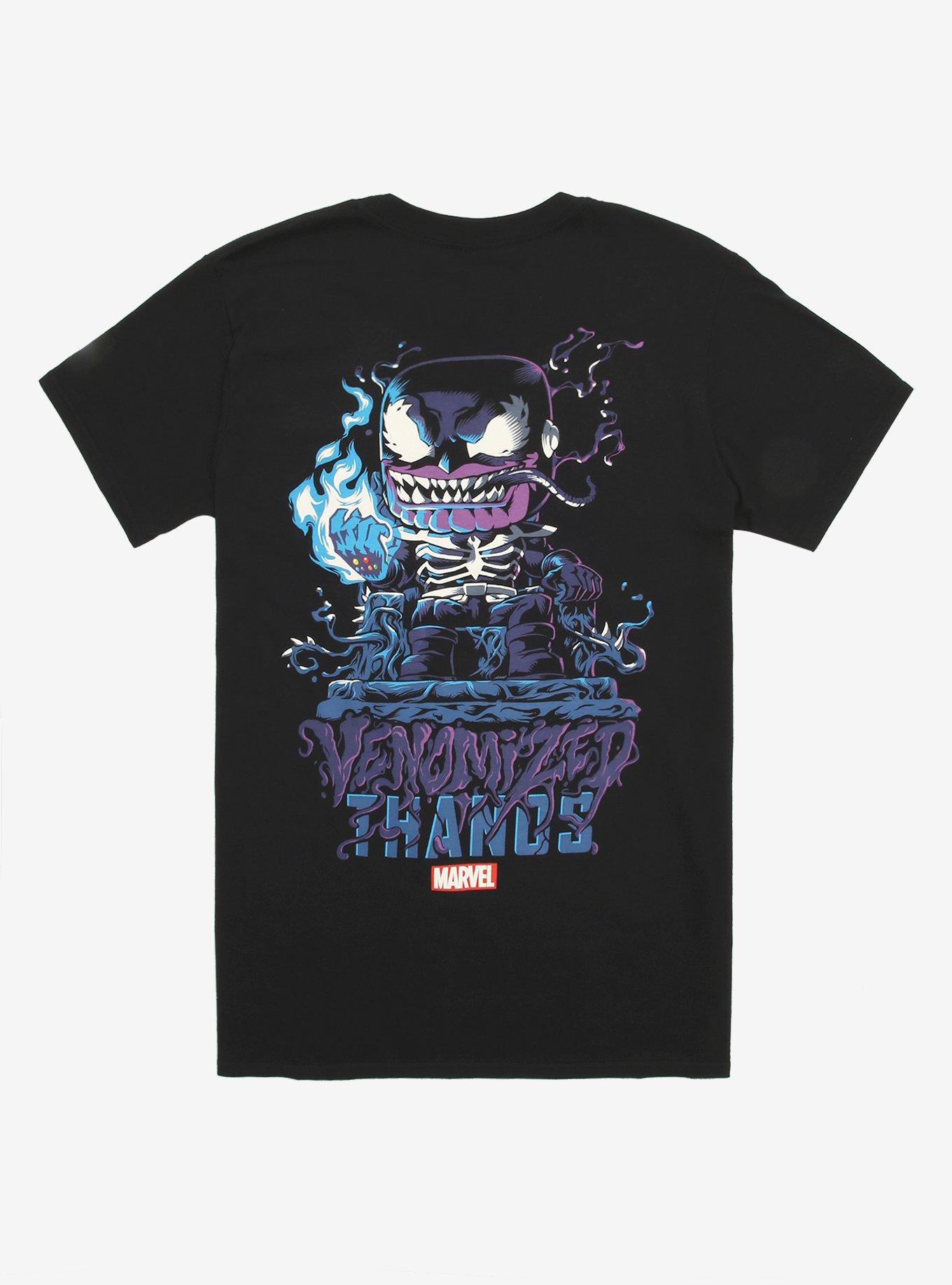 Funko Pop! Tees Marvel Venomized Thanos T-Shirt & Glow-in-the-Dark Vinyl Bobble-Head Box Set - BoxLunch Exclusive, MULTI, alternate