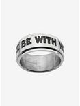 Star Wars "MAY THE FORCE BE WITH YOU" Spinner Ring, SILVER, alternate