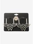 DC Comics Wonder Woman Hoop Earrings, , alternate
