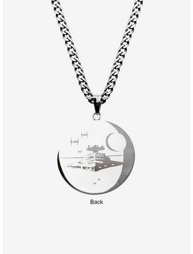 Star Wars Galactic Empire and Death Star Etched Pendant, , hi-res