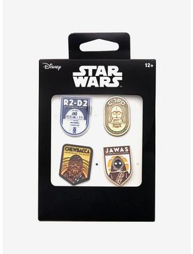 Star Wars R2-D2, C-3PO, Chewbacca and Jawas Pin Set, , hi-res