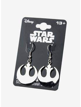 Plus Size Star Wars Rebel Alliance Symbol Hook Earrings, , hi-res