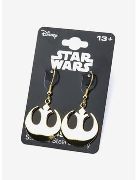 Plus Size Star Wars Rebel Alliance Symbol Hook Earrings, , hi-res