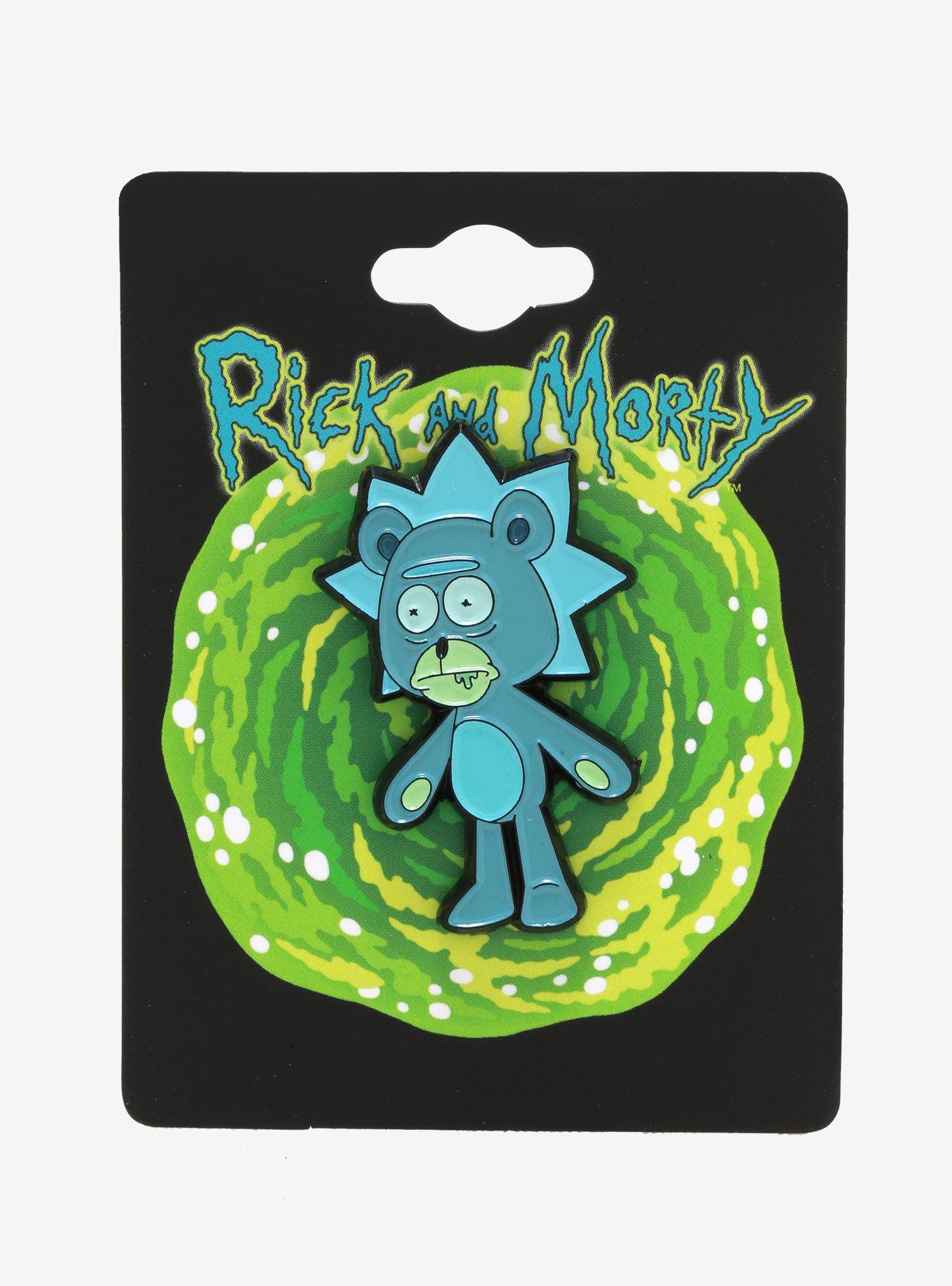 Rick And Morty Teddy Rick Enamel Pin, , alternate