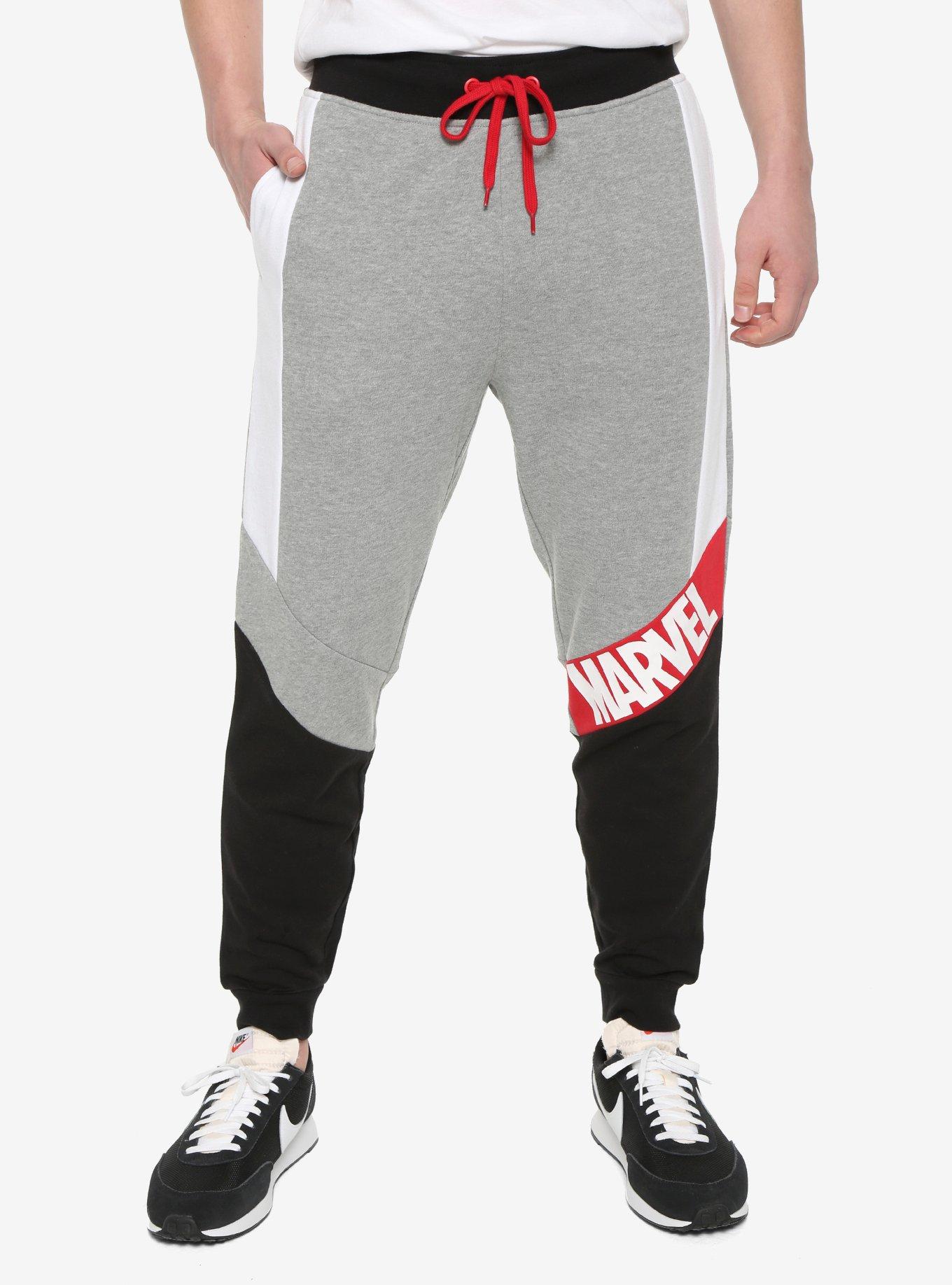 Our Universe Marvel Logo Jogger Pants Her Universe Exclusive, MULTI, alternate