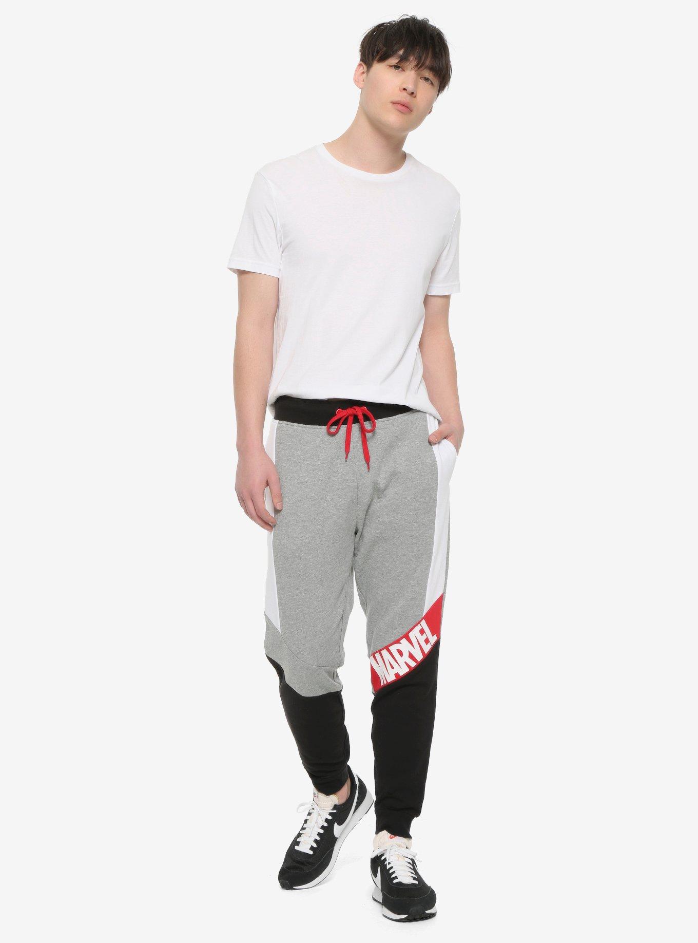Our Universe Marvel Logo Jogger Pants Her Universe Exclusive, MULTI, alternate