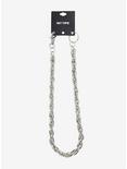 Silver Twisted 24 Inch Wallet Chain, , alternate