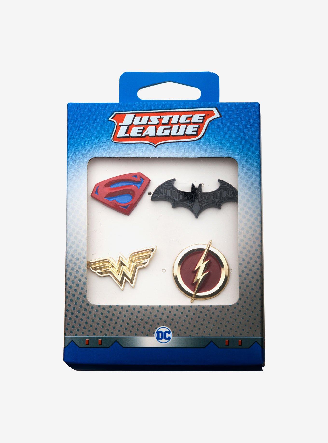 DC Comics Justice League Enamel Pins Set, , alternate