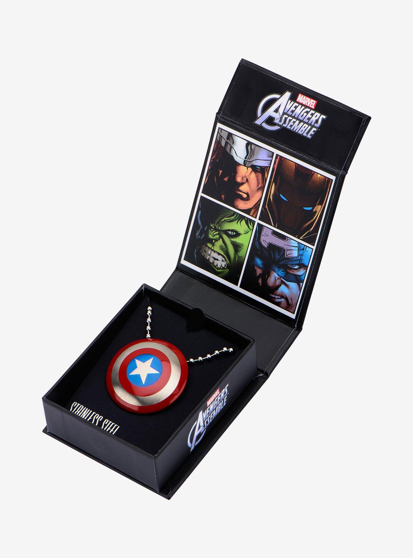 Marvel Captain America Shield Necklace, , alternate