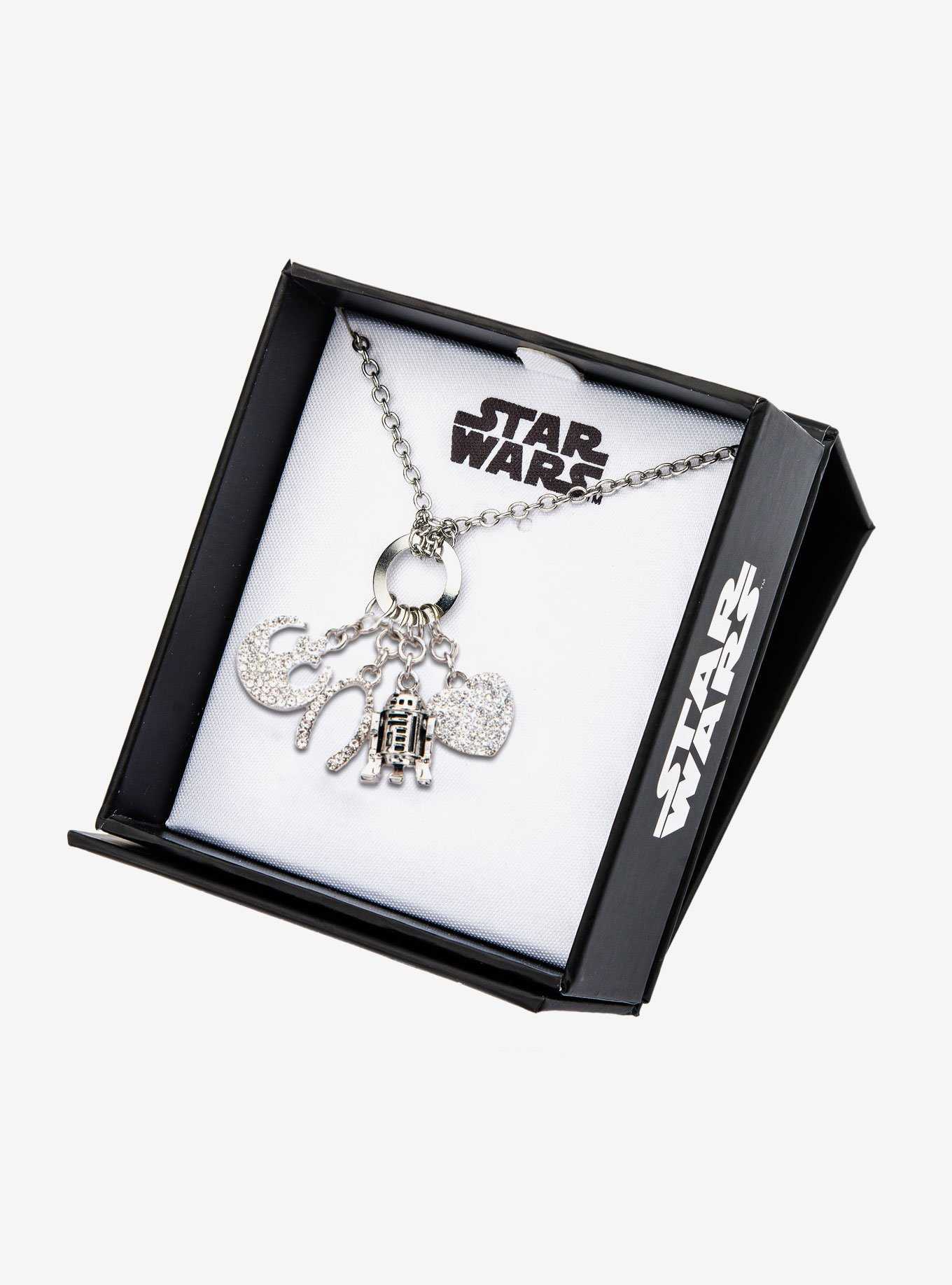 Star Wars R2-D2 Multi Charm Stainless Steel Pendant Necklace, , hi-res