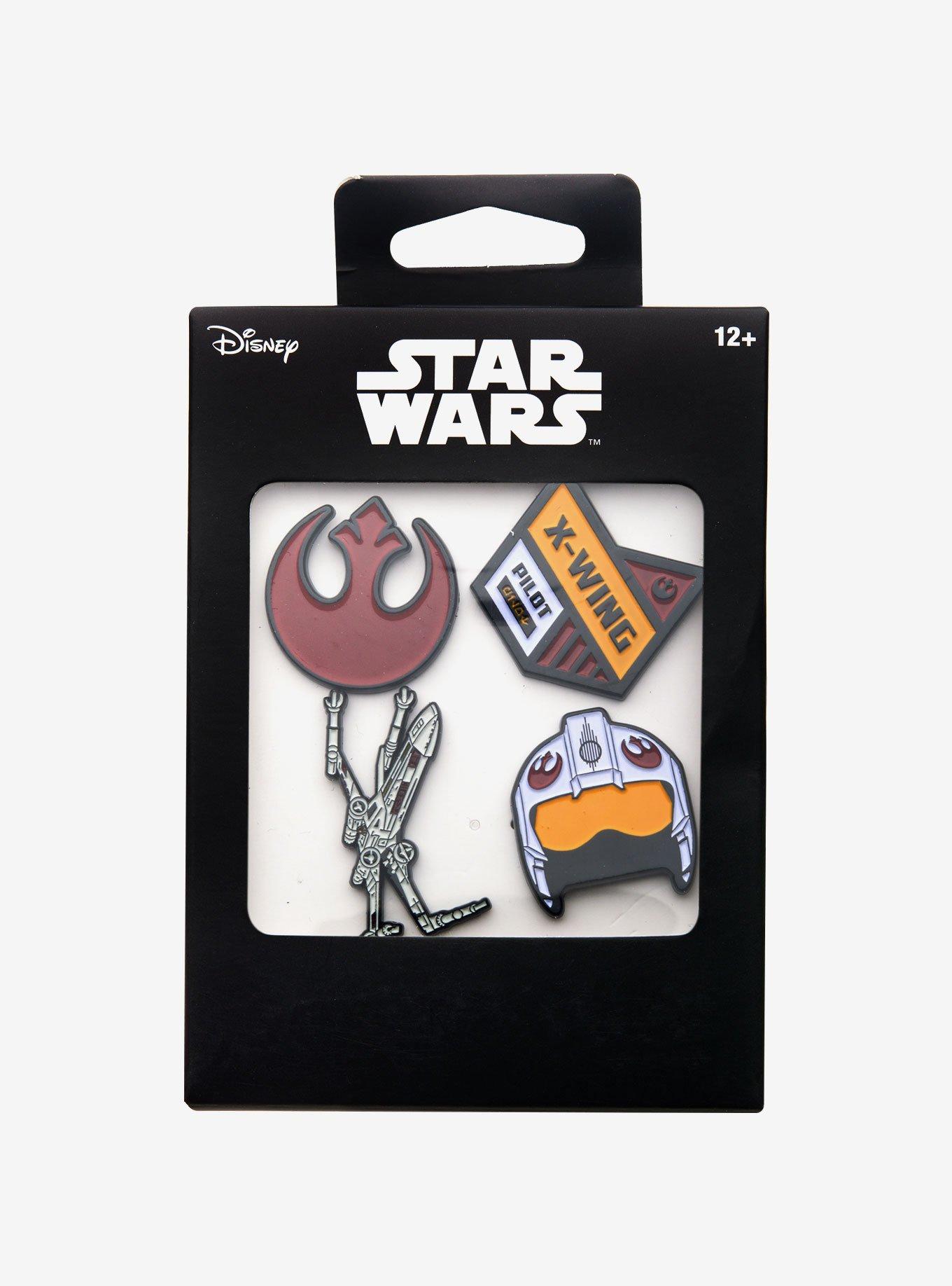 Star Wars Rebel Alliance and X-Wing Fighter Pin Set, , alternate