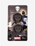 Marvel Punisher Double Flare Iron Wood Plugs, BLACK, alternate