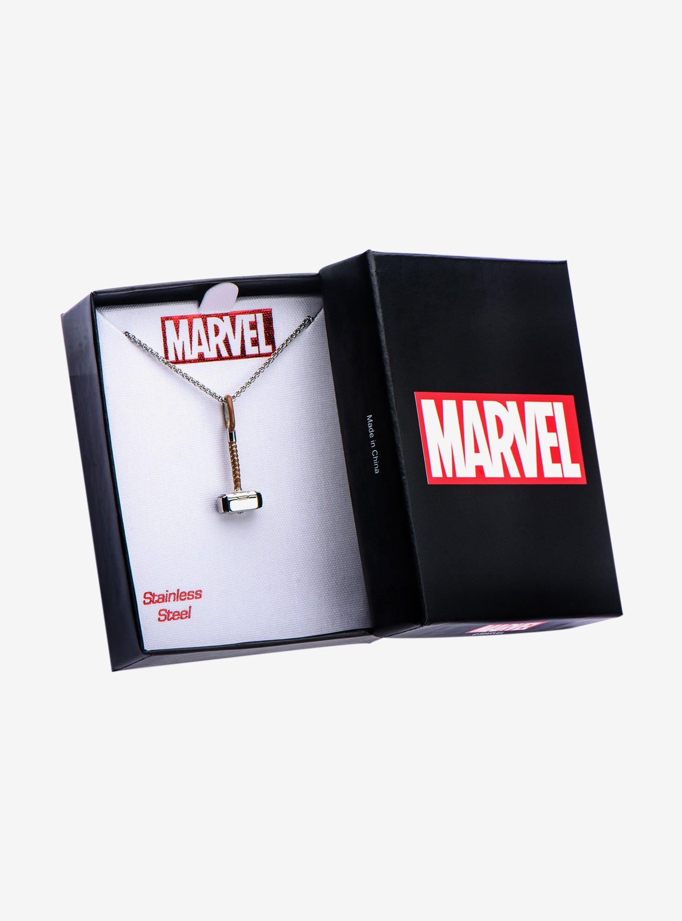 Marvel Stainless Steel Thor Hammer Pendant, , alternate