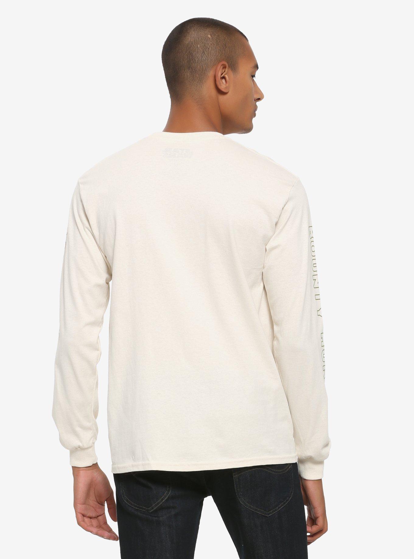 Star Wars Boba Fett Bounty Hunter Long Sleeve T-Shirt - BoxLunch Exclusive, CREAM, alternate