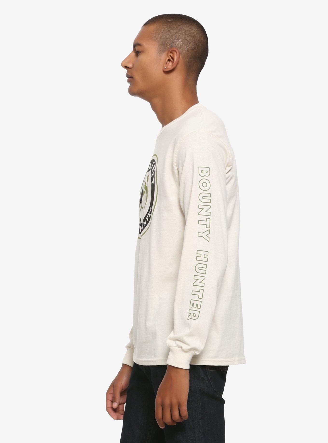Star Wars Boba Fett Bounty Hunter Long Sleeve T-Shirt - BoxLunch Exclusive, CREAM, alternate