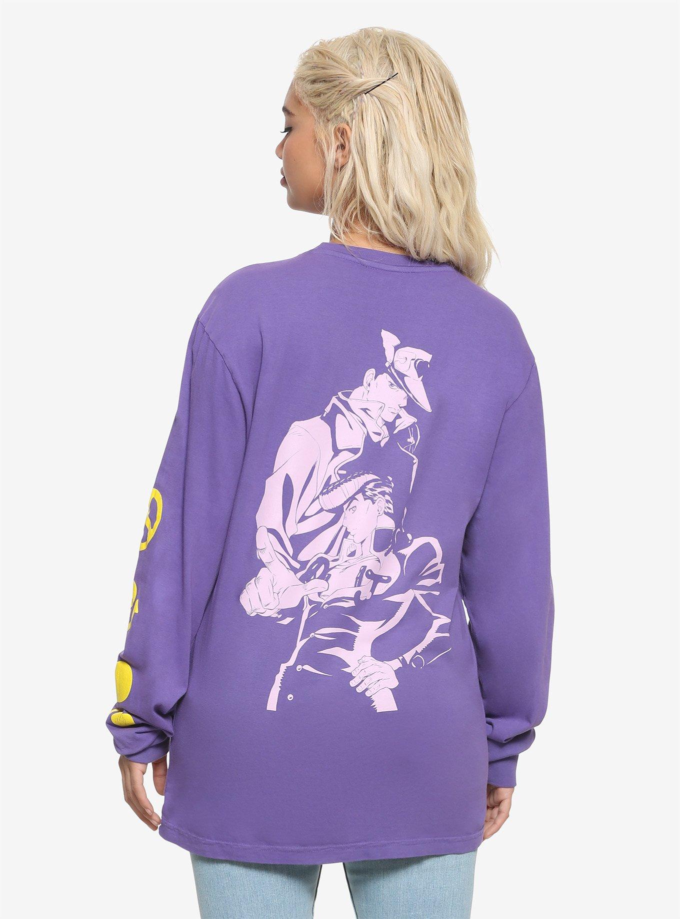 Jojo's Bizarre Adventure: Diamond Is Unbreakable Purple Girls Long-Sleeve T-Shirt, MULTI, alternate