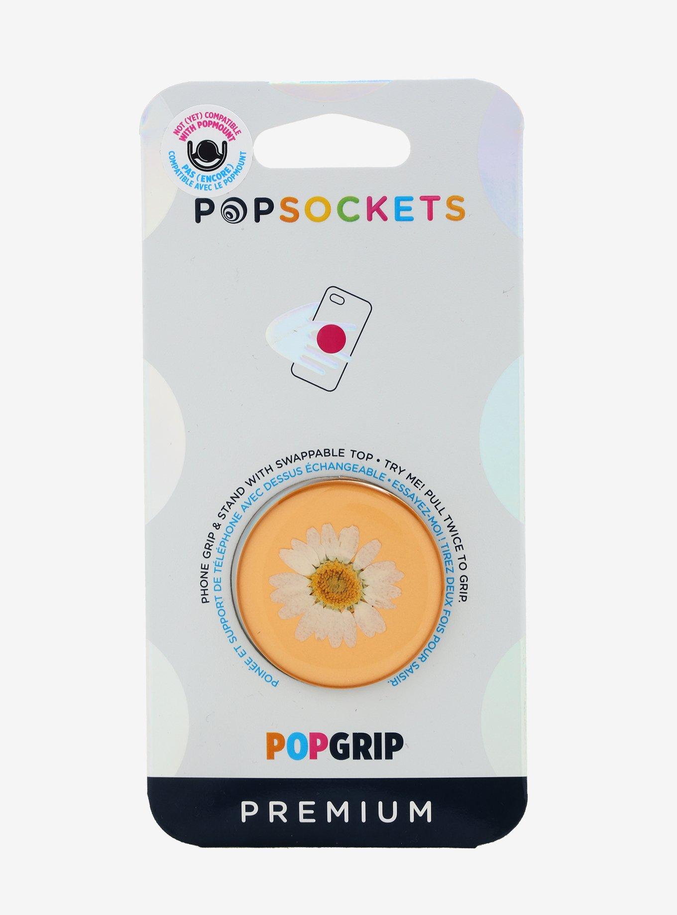 PopSockets Pressed Daisy Flower Swappable Phone Grip & Stand, , alternate