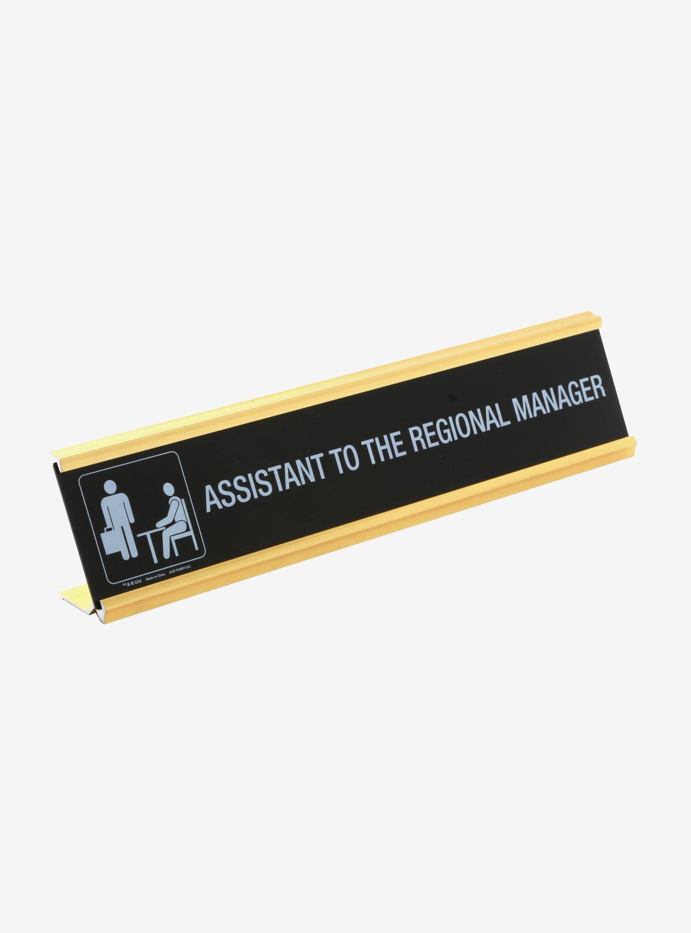 The Office Assistant To The Regional Manager Desk Sign, , alternate