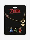 Nintendo The Legend of Zelda Interchangeable Spiritual Stones Charm Necklace - BoxLunch Exclusive, , alternate