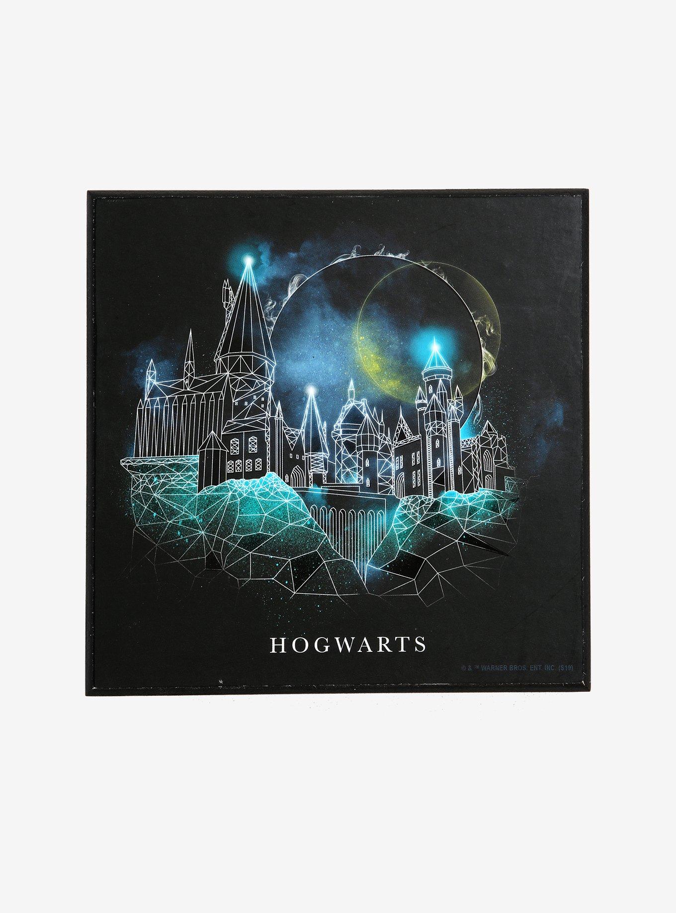 Harry Potter Geometric Hogwarts Wood Wall Art, , alternate