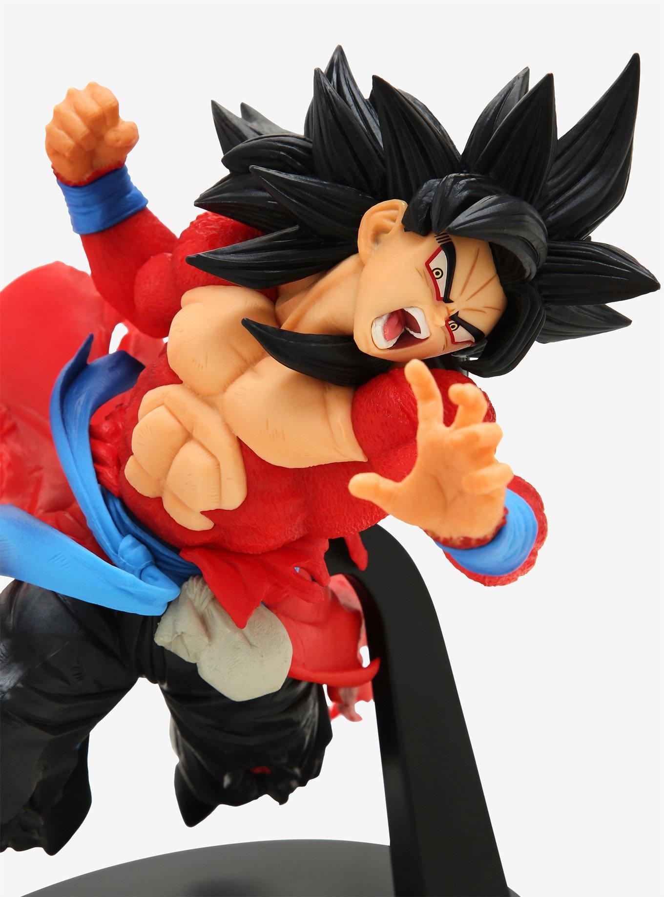 Banpresto Super Dragon Ball Heroes 9th Anniversary Figure Super Saiyan 4  Xeno Son Goku Figure red