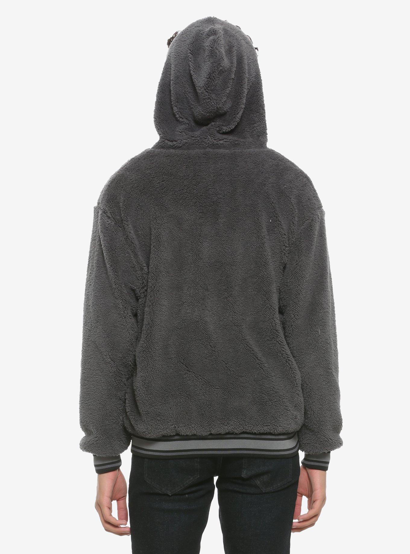 Charcoal Sherpa Zip-Up Hoodie, MULTI, alternate