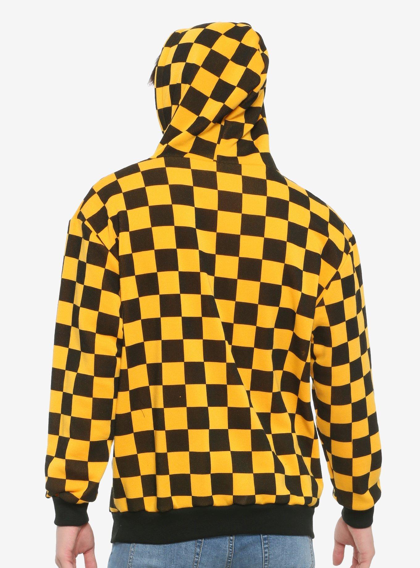 Gold & Black Check Hoodie, MULTI, alternate