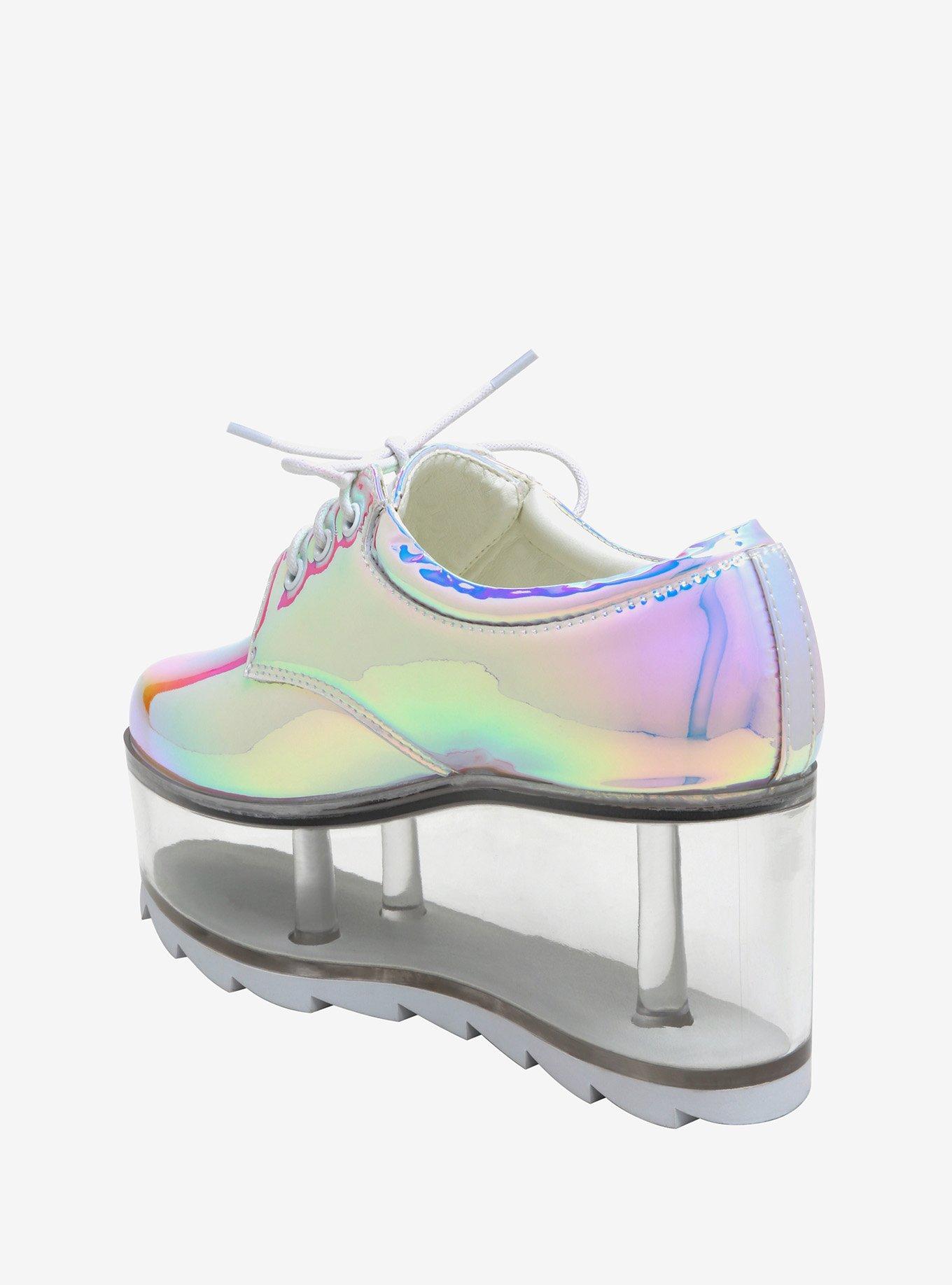 Qloud Atlantis By YRU Holographic Platform Oxfords, , alternate