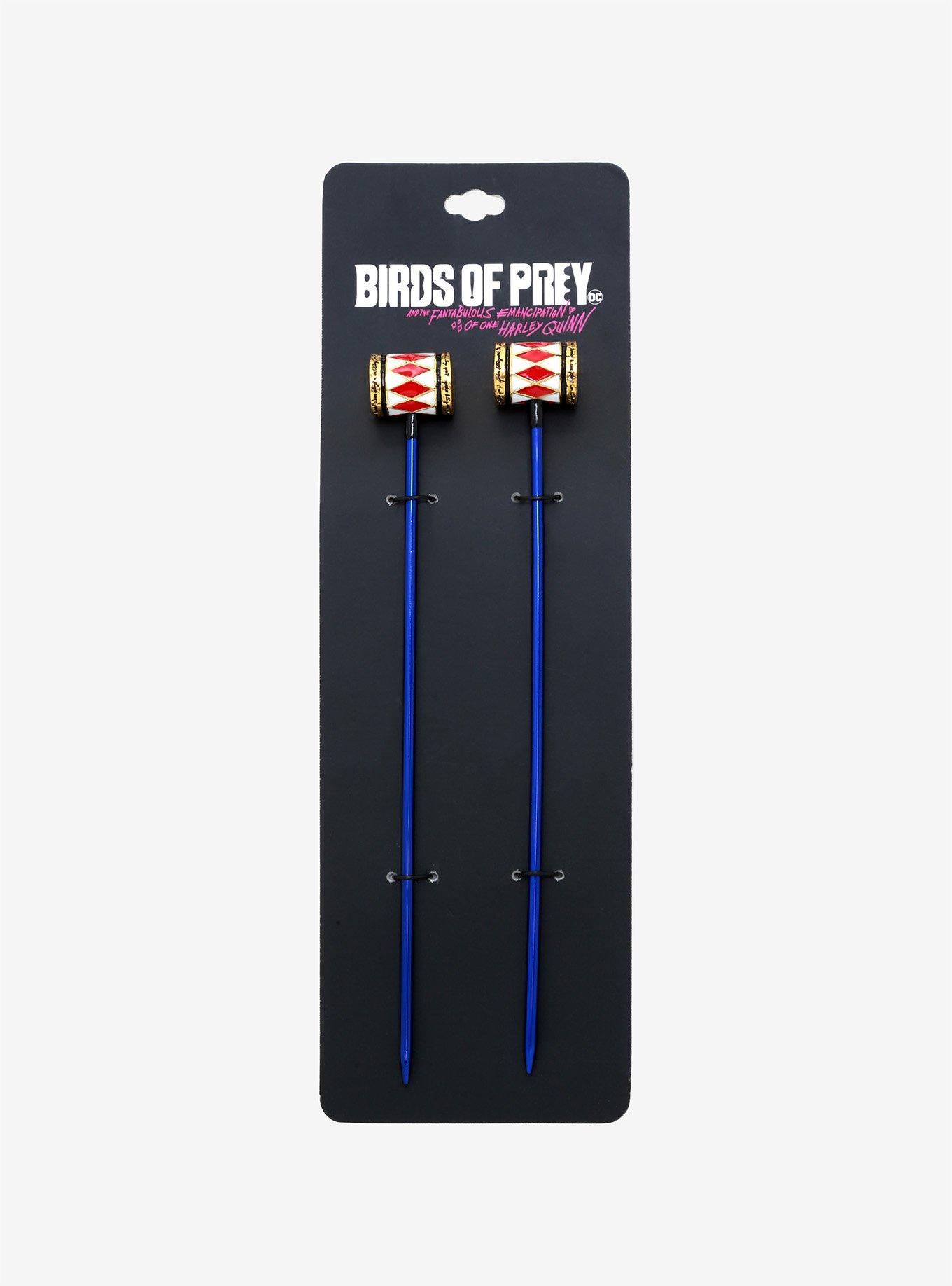 DC Comics Birds Of Prey Harley Quinn Mallet Hair Sticks, , alternate