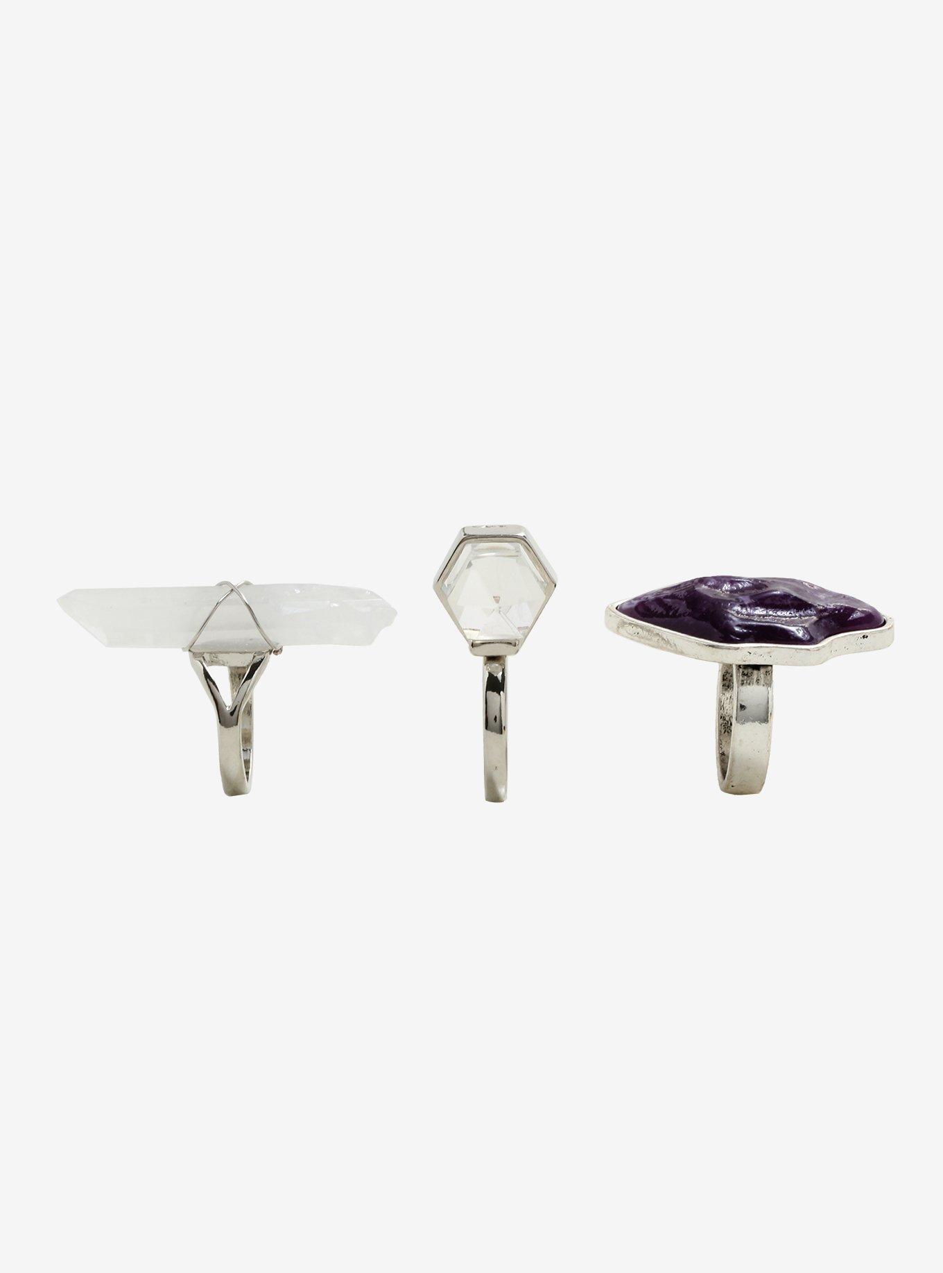 Stone Ring Set, , alternate