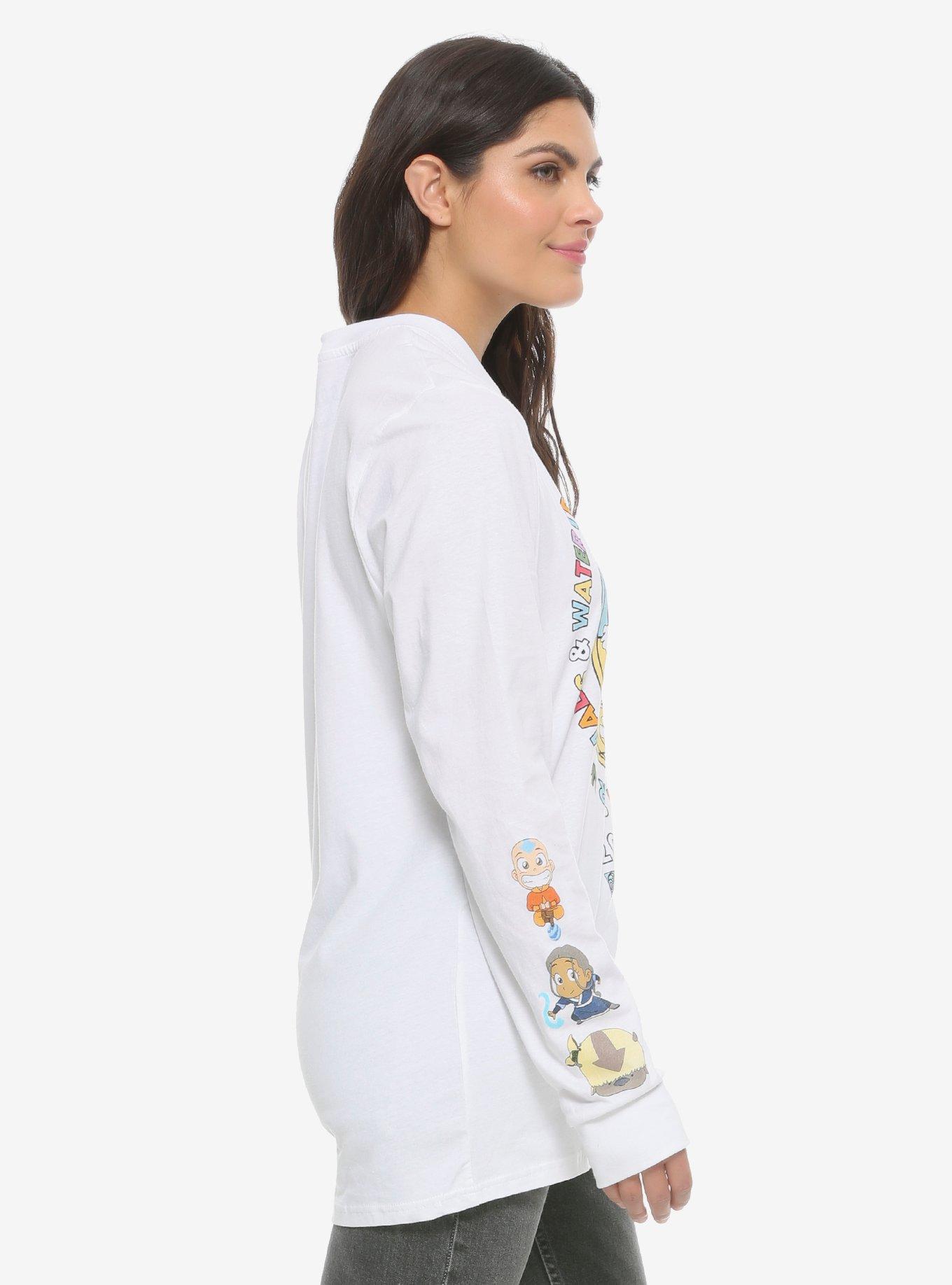 Avatar: The Last Airbender Global Bender Map Women's Long Sleeve T-Shirt - BoxLunch Exclusive, MULTI, alternate