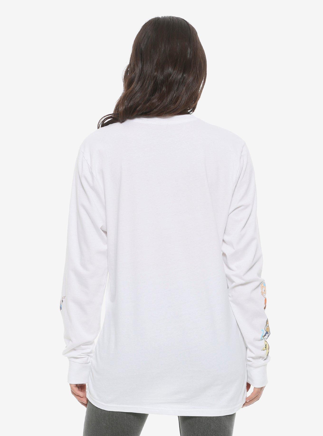 Avatar: The Last Airbender Global Bender Map Women's Long Sleeve T-Shirt - BoxLunch Exclusive, MULTI, alternate