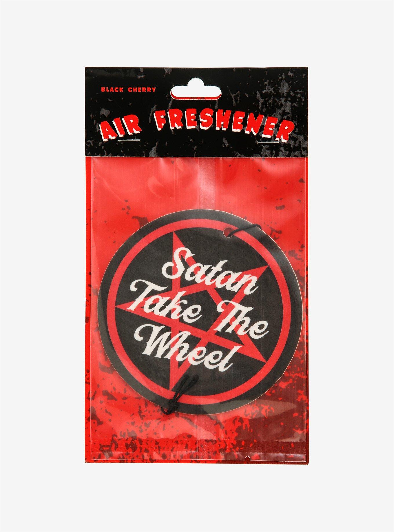 Satan Take The Wheel Air Freshener, , alternate